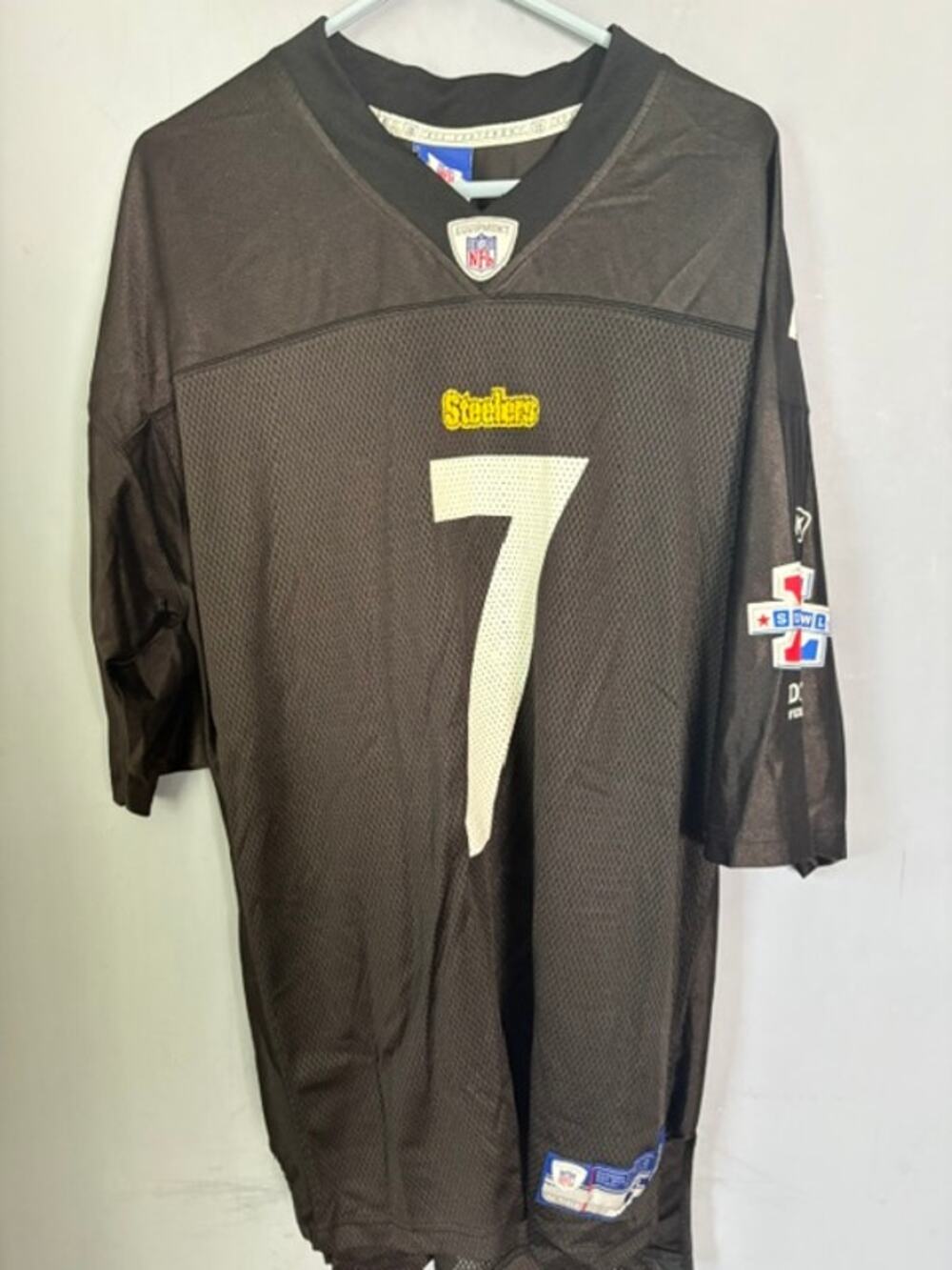 Reebok Ben Roethlisberger #7 Steelers Super Bowl XL 2006 Jersey Size XL.